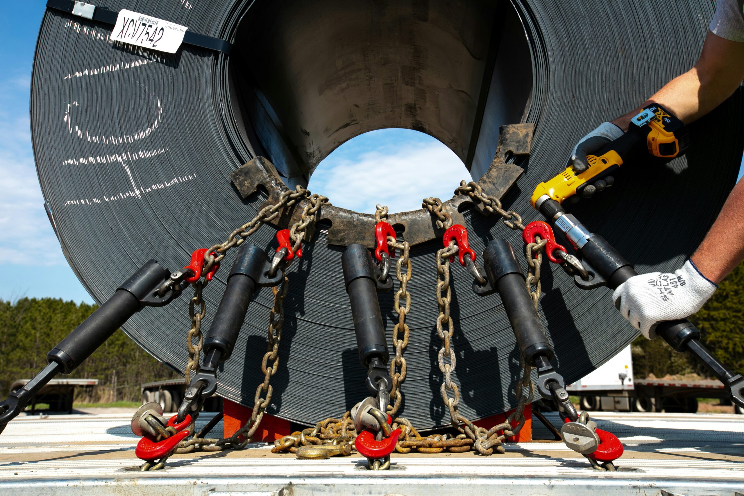 a man working on a large piece of equipment